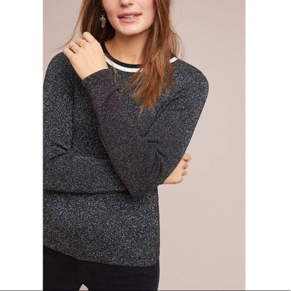 NWT Anthropologie Valeria Shine Top Sweater